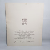 Antiguas Láminas Fiat Concord 1971 Firma Borges Mag 62360