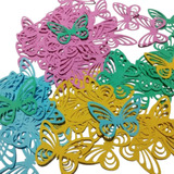 Borboletas Em Papel Color  Decoração Kit Com 50 Unidades 