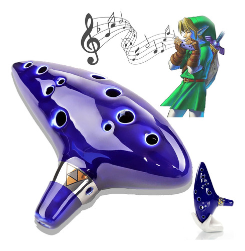 Ocarina De 12 Edificios C/tutorial, Diseño Leyenda De Zelda