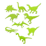 Dinosaurios Decorativos Fluorecente Brillan En La Oscuridad.