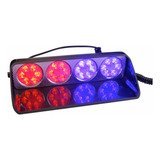 Baliza Led Strobo 24 Led Luz Rojo-azul, 12volt, Con Ventosa