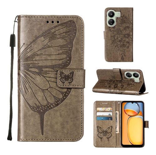 Funda De Teléfono Con Mariposa En Relieve Para Xiaomi Redmi