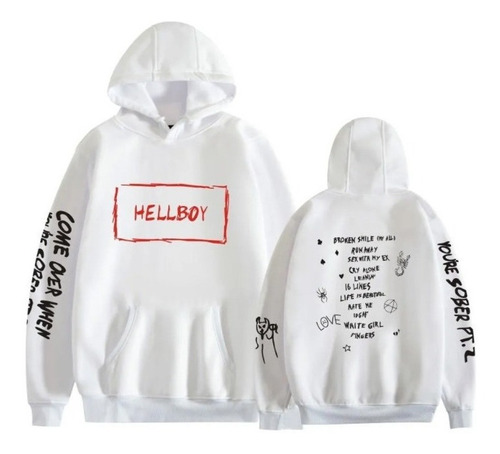 Sudadera Cuello Redondo Moda Lil Peep Street