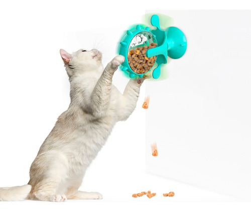 Juguete Rueda Giratoria Dispensadora Alimento Gatos Y Perros