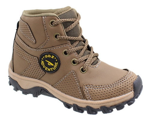 Bota Infantil Gibizinho Adventure Masculina Whisky Coturno