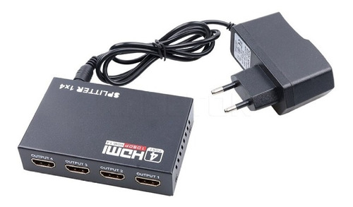 Splitter 1x4 Hdmi Full-hd 1080p 3d 4k Compatible Con Hdmi