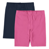 Kit 2 Bermudas Básicas Cotton Infantil Menina Malwee