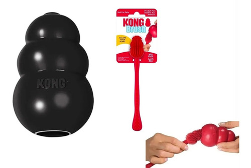 Kong Extreme M Juguete Rellenable + Kong Cepillo Limpiador