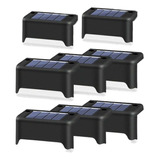 \ 8pcs Luces Laterales De Piscina Solar, Luces De Escalera \