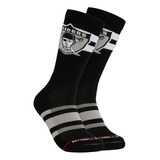 Lateral Crew Socks Oakland Raiders L/xl