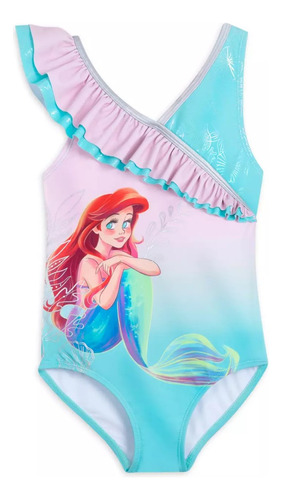 Traje De Baño Ariel Sirenita Niña Original De Disney Store