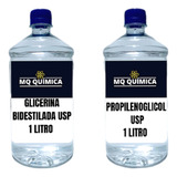 Kit 1 Propilenoglicol Usp 1 Lt + 1 Glicerina Bidestilada Usp