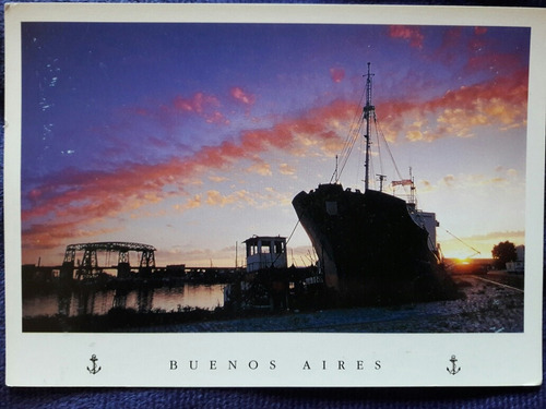 Postal De La Boca Del Riachuelo Buenos Aires 