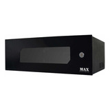 Mini Rack 3u 19 X 350mm Porta Visor Acrílico Para Dvr Cftv Cor Preto