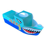Vector Corte Laser Y Diseño Lunch Box Tiburon