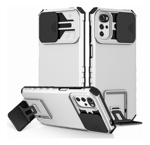 Funda Uso Rudo Para Motorola Moto Con Soporte