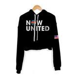 Cropped Moletom Now United Noah Urrea 07 Bandeira Eua..