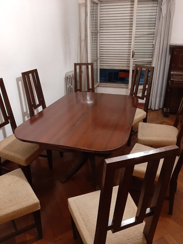 Juego De Mesa Plegable Y 8 Sillas De Estilo Para Comedor