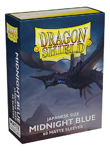 Sleeve Dragon Shield Small, Azul Mate, Azul Medianoche, Yugioh