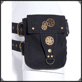 Bolsa Carteiro Steam Punk, Bolsa De Cintura De Lona Rock Ret