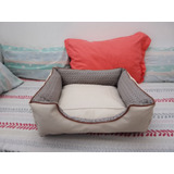 Cama Reversible Y Desmontable Gato Mediano Cuerina Mascotas