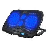 Base Para Notebook Nisuta Nscn93 4 Cooler Led Usb 17 Soporte