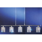 Colgante 5 Luces Pyton - Caireles Cristal Apto G9 Led Rd