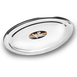 Travessa Inox Oval Rasa 30cm Kehome