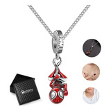 Collar Para Spiderman Plata Dijes Regalos Para Hombre Mujer