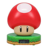 Reloj Despertador Digital Paladone Super Mario Original  Rojo