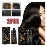 2 Champús Instantáneos Para Teñir El Cabello Negro, 100 Ml