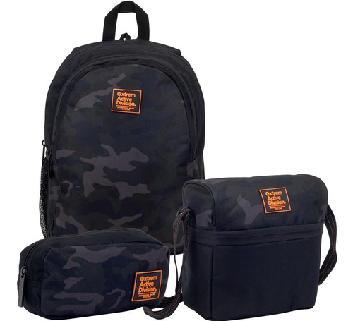 Set Xtrem Mochila + Lonchera + Cartuchera Camo 121905-7831