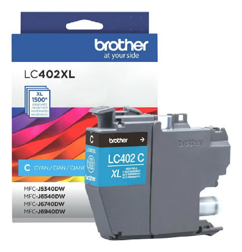 Cartucho Brother Lc402xl Color Cian