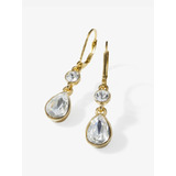 Yanbal Aretes Perseidas Gota Baño Oro 24k Elegante Cristales