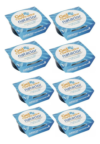 Gel Clarificador Nataclor De 75 Grs Para Pileta X8 Unidades