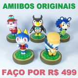 Lote 5 Amiibo Original Animal Crossing Nintendo Faço Por 499