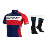 Camisa De Ciclismo Ert New Elite Paris Roubaix + Meia 