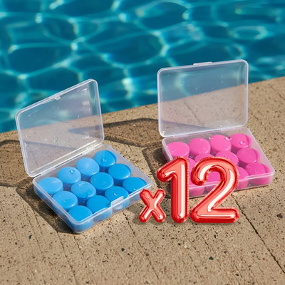 Tapones Oído Moldeables Nadar Dormir Descansar Sonido 12pz F Color Rosa | MercadoLibre