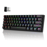 60% Wireless Mechanical Gaming Keyboard, 2.4g/type-c/blue...