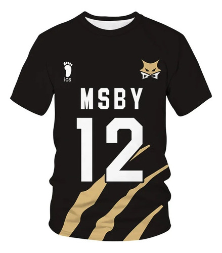 Anime Haikyu 3d Imprime Camiseta Del Equipo De Voleibol Msby