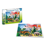 Rompecabezas Entre Los Dinosaurios Ravensburger  100 Piezas