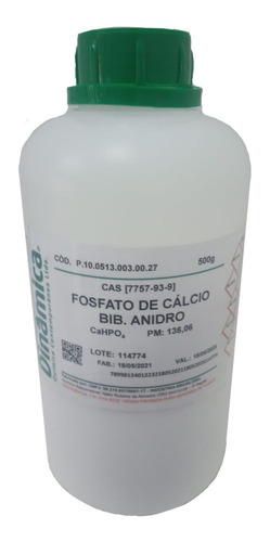 Fosfato De Cálcio Bibásico Anidro Pa 500g