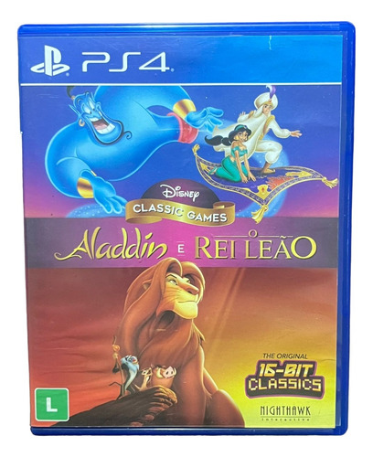 Aladdin E O Rei Leão Playstation 4 Jogo Original Ps4 Game