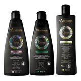 Kit Arvensis Cachos Shampoo + Cond. + Ativador Crespos 500ml