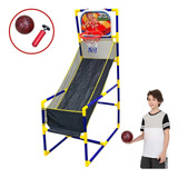 Cesta Basquete Infantil 1,3m Bola Inflador Retorno Parquinho