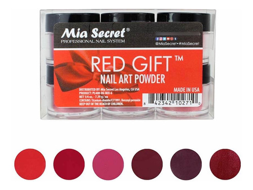 Red Gift 6u Acrílico Coleccion Mia Secret En Estylosas