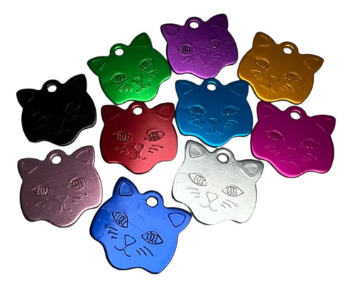 100 Placas Identificación Para Mascotas Aluminio Anodizado G | Envío gratis