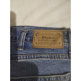 Pantalón Polo De Ralph Lauren 38 X 30 Azul Acero Con Spandex
