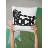 Almofada Rock 35cm Presente Decoração Rock Music 