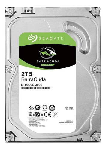 Disco Duro Interno Seagate Barracuda  2tb